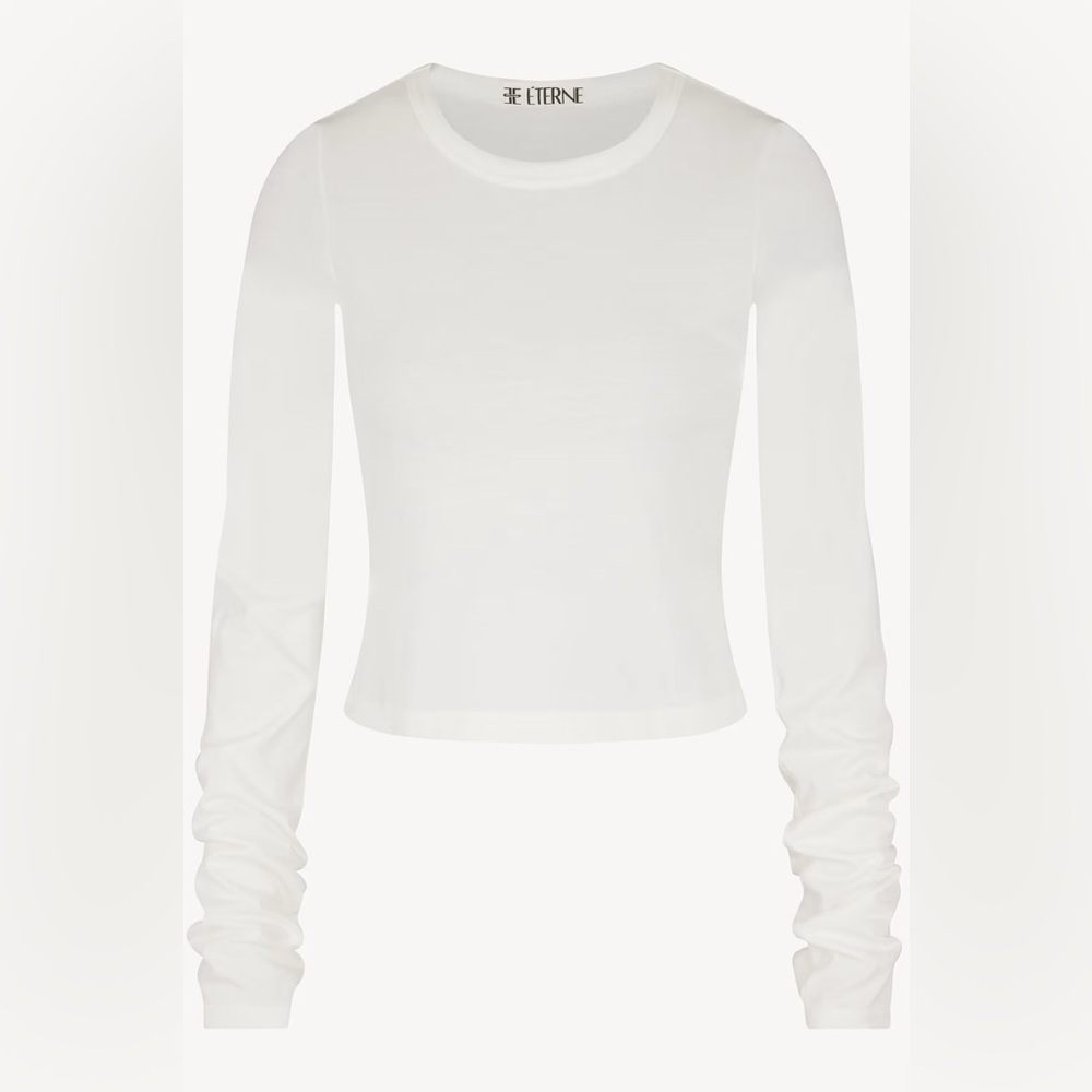 Eterne Long-sleeve Baby Tee in Ivory